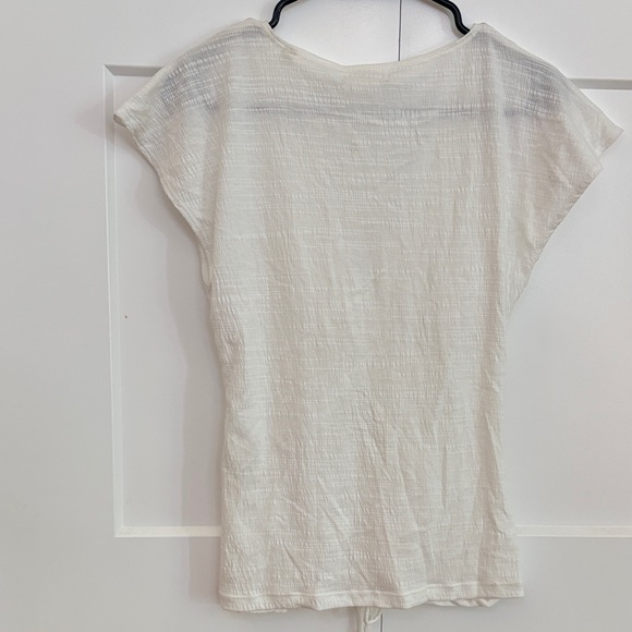 Max Studio Cream Ruched Blouse - Picture 8 of 11